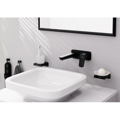 Hansgrohe AddStoris Q handdoekhaak enkel - mat zwart SW651064