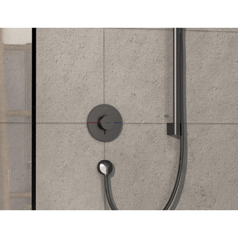Hansgrohe Showerselect Comfort S thermostatique encastrable pour 1 fonction black chrome SW917992