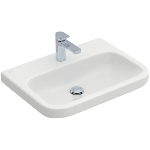 Villeroy & Boch Architectura wastafel - 65x47cm - met kraangat - zonder overloop - White Alpine (glans wit) 1025252