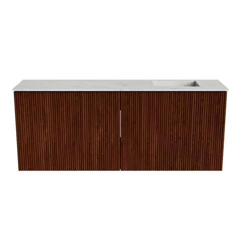 Mondiaz JOYA-DLUX 100cm meuble de salle de bains - couleur Ruby - Vasque FAYE position Droite 1 trou de robinet couleur Opalo. SW1423714