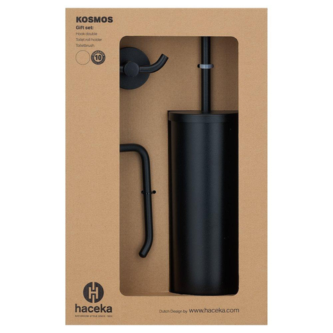 Haceka Kosmos Ensemble WC - 3 pièces - Noir mat SW1177004