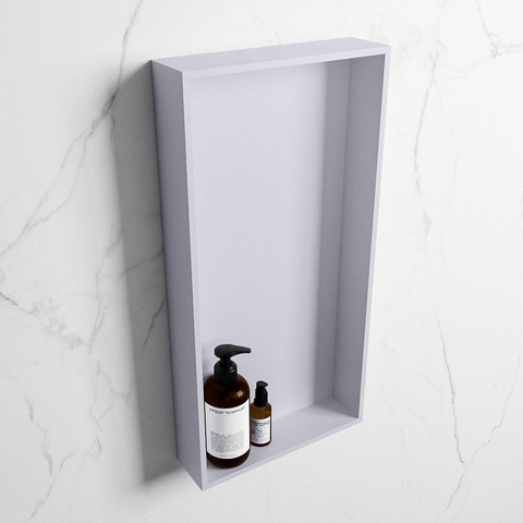 Mondiaz Easy nis 29.5x59.5x8cm voor Inbouw/opbouw 1 open vak Solid surface Cale/Cale SW643663