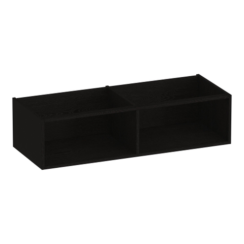 BRAUER Flourish armoire latérale - 119x30x45.5cm - avec 2 compartiments de rangement Bois Noir SW1200422