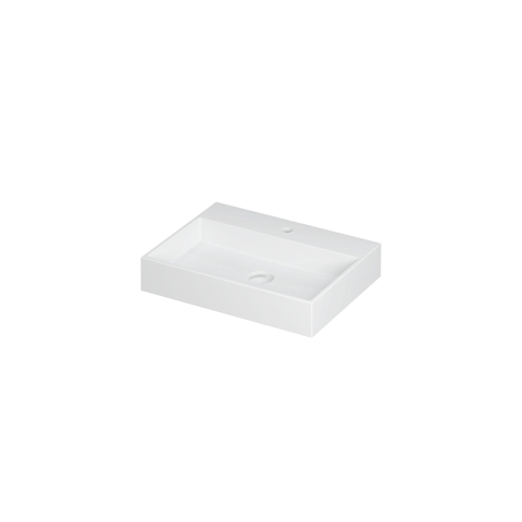 Ink United wastafel - 60x45x11cm - 1 kraangat - mat wit SW207313