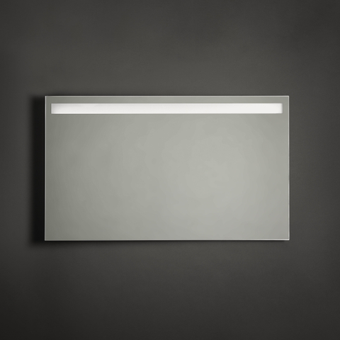 Adema Squared badkamerspiegel 120x70cm met bovenverlichting LED met spiegelverwarming en sensor schakelaar SW238222
