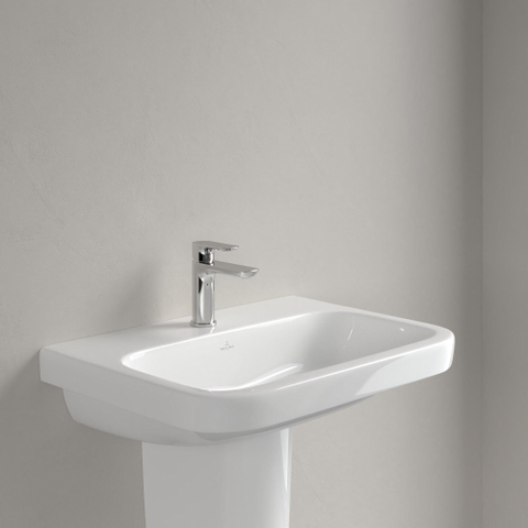 Villeroy & Boch Architectura wastafel - 65x47cm - met kraangat - zonder overloop - White Alpine (glans wit) 1025252