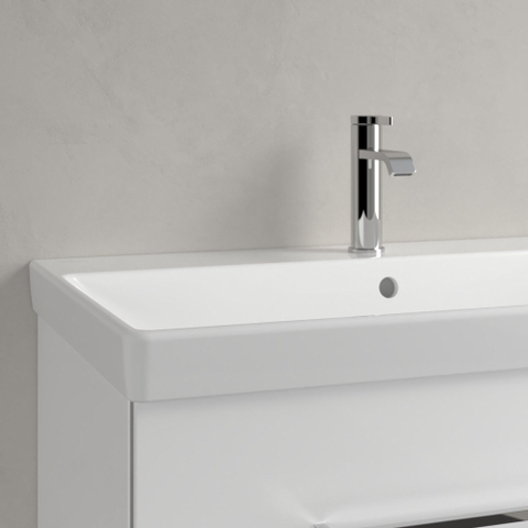 Villeroy & Boch Avento meubelwastafel - 80x47cm - 1 kraangat - met overloop CeramicPlus - White Alpine (glans wit) SW59870
