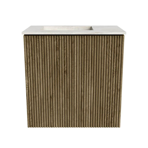 Mondiaz JOYA-DLUX 40cm toiletmeubel - kleur Dusk - Wastafel FAYE positie Links Zonder kraangat kleur Ostra. SW1423352