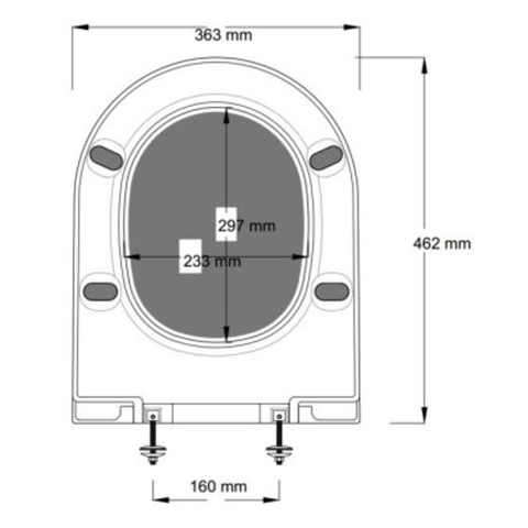 Nemo Spring Cascata wc-zitting - 46.2x36.3cm - softclose - duroplast - wczitting - wit SW402140