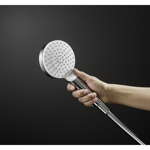 Hansgrohe Crometta Handdouche - 1jet Green - diameter 10cm - met krachtige regenstraal chroom/wit - wit chroom SW73229