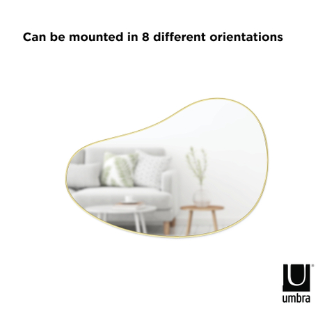 Umbra Hubba spiegel 92x3x61cm Spiegel Goud SHOWROOMMODEL SHOW24722