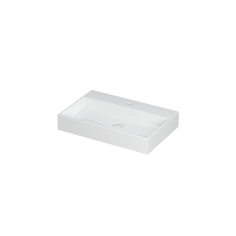 Ink United lavabo - 70x45x11cm - 1 trou de robinet - blanc brillant SW207319