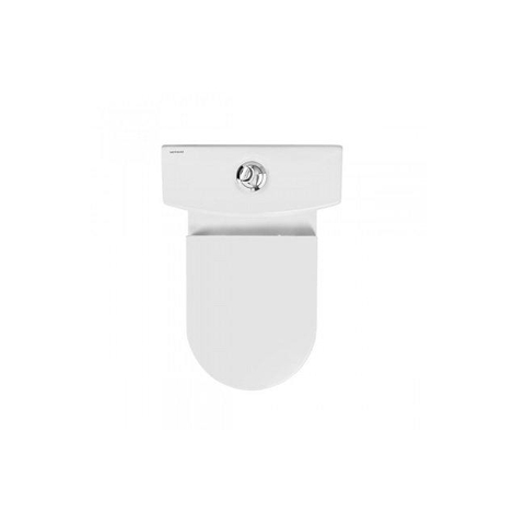 QeramiQ Urby staand toilet - 60.2x35.9x83.7cm - spoelrandloos - zitting - reservoir - wit OUTLETSTORE STORE35965