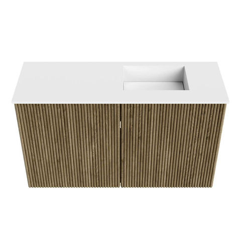 Mondiaz JOYA 70cm meuble de toilette - couleur Dusk - Vasque FAYE position Droite 1 trou de robinet couleur Talc. SW1421562
