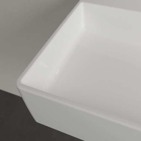 Villeroy & Boch Memento 2.0 lavabo - dessous rectifié 100x47cm - sans trop-plein sans trou de robinet blanc SW358454