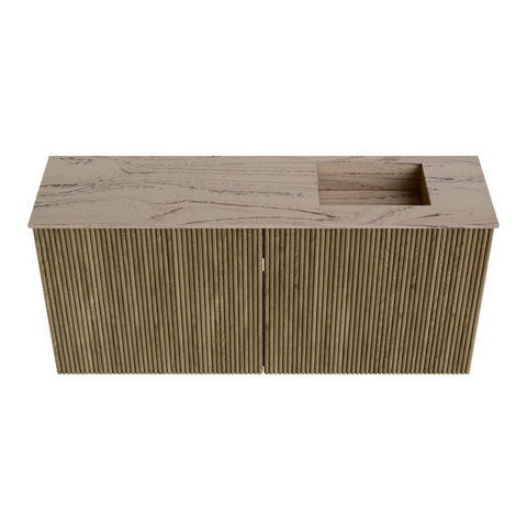 Mondiaz JOYA-DLUX 90cm toiletmeubel - kleur Dusk - Wastafel FAYE positie Rechts 1 kraangat kleur Arena. SW1425750
