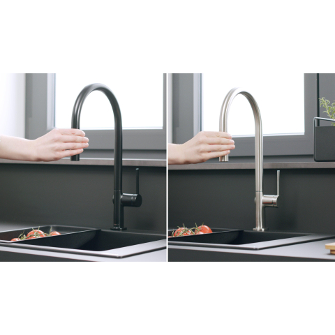 Hansgrohe Talis m54 - 1 greeps keukenmkr - 210 uittrekb v.dche - sbox - mat zwart SW528860