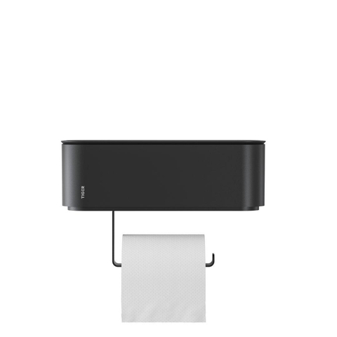 Tiger 2-Store Toiletrolhouder met opbergbakje Zwart SW916679