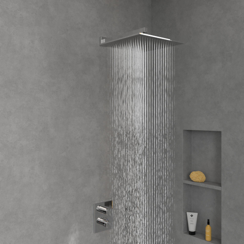 Villeroy & Boch Universal Showers regendouche - 35x35cm hoekig - hoogglans chroom SW974366
