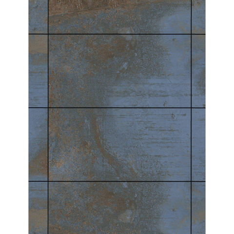 Terravito Copuro carreau mural et de sol - 30x60cm - 9mm - Rectangulaire - rectifié - effet béton - bleu mat SW359813