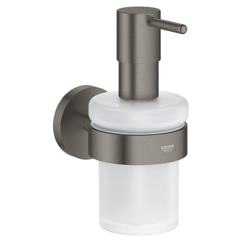 GROHE Start zeepdispenser - met houder - geborsteld hard graphite (antraciet) SW1553111