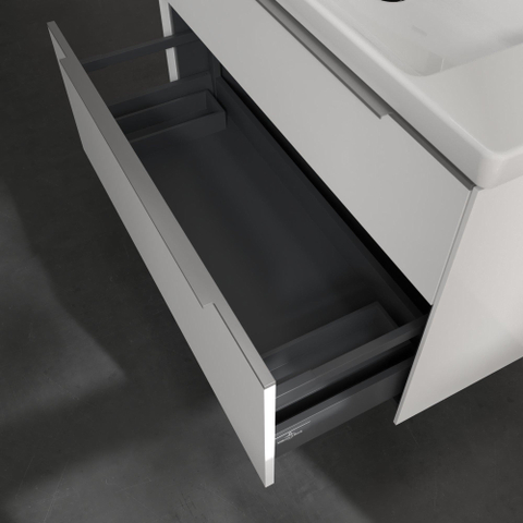 Villeroy & Boch Subway 3.0 wastafelonderkast - 97.3x57.9cm - 2 lades - Brilliant White (wit) SW641686