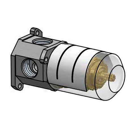 Hotbath Inbouwdeel - voor 2 functies omstel - zwart SW230600