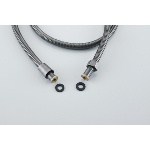 Fortifura Calvi doucheslang Metaal - 150cm - PVD - geborsteld gunmetal (antraciet) SW767376