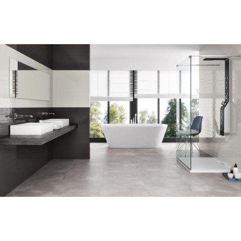 ÉCHANTILLON Terravito Urbano carreau mural et de sol - 60x60cm - 10mm - Carré - Effet béton - Gris mat SW736311