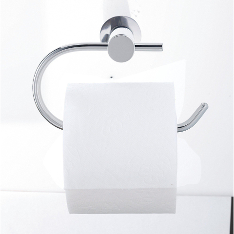 Duravit D-code Closetrolhouder - zonder klep - hoogglans chroom GA49435