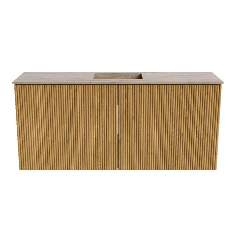 Mondiaz JOYA-DLUX 90cm toiletmeubel - kleur Oak - Wastafel FAYE positie Midden 1 kraangat kleur Saba. SW1424181