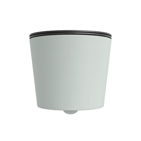 Mondiaz LAVIE WC suspendu – sans bride – 36 x 53 cm – avec abattant softclose – Greey (vert clair/gris), abattant Dark grey (gris) SW1208601