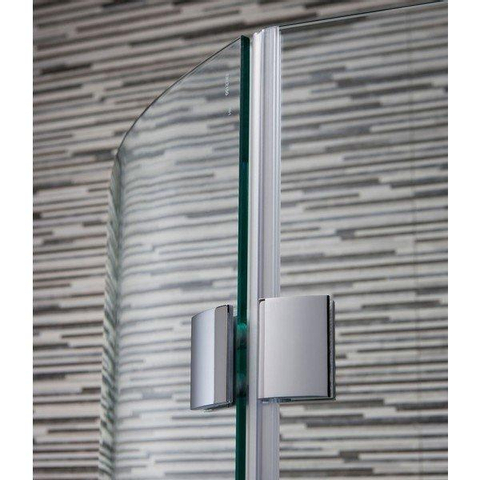Crosswater Design New inloopdouche met draaibare zijwand 100x195cm zilver profiel helder glas SW276813