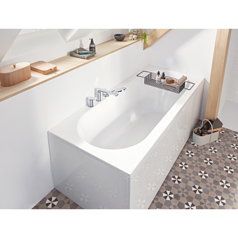 Villeroy & Boch O.novo kunststof duobad acryl rechthoekig - 180x80x50cm - zonder poten - glans wit 0930606
