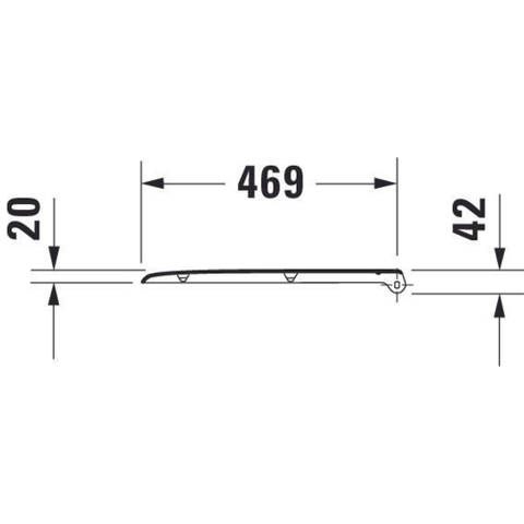 Duravit D-code Vital WC-zitting - 49x36.1x4.3cm - met softclose - met quickrelease - kunststof - afneembaar - wit glanzend 0295866