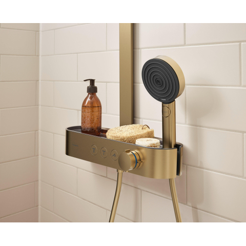 Hansgrohe Pulsify select s - handdouche 105 - 3jet - relaxation - ecosmart - geborsteld brons SW918094