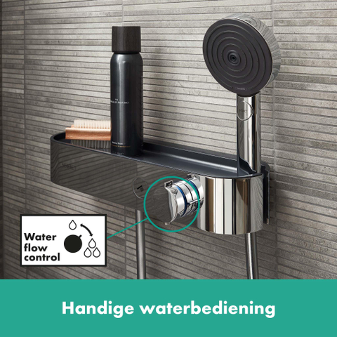 Hansgrohe Pulsify select s - thermostaat - met glijstangset - 90cm - 10.5cm - 3jet - hoogglans chroom SW651035