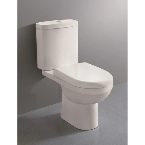 Nemo Go Riele PACK staand toilet S (AO) uitgang 78x63,5x37,5cm porselein wit met softclose en afneembare zitting met reservoir SW288417
