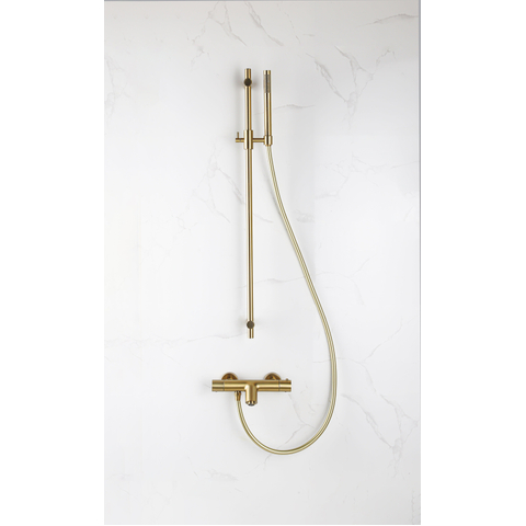 Fortifura Calvi thermostatische badkraan - PVD - geborsteld messing (goud) SW720226
