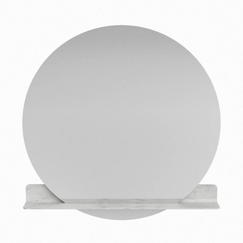 Mondiaz SPOT miroir – Ø 120 cm – avec tablette – Opalo (marbre blanc) SW1235151