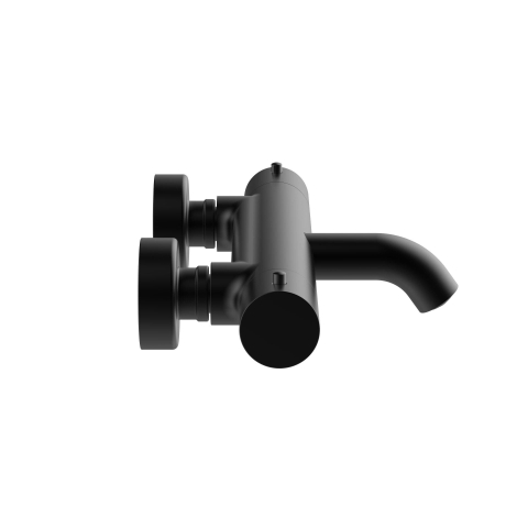Go By Van Marcke Nero Badkraan - 28cm - thermostaatkraan - opbouw - mat zwart MET handdouche EN handdouchehouder SHOWROOMMODEL SHOW26901