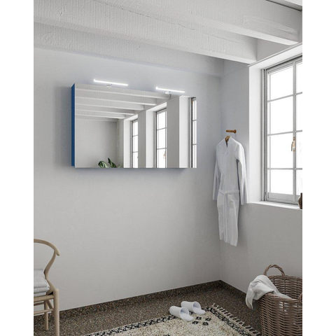 Mondiaz CUBB armoire de toilette – 120 x 70 x 18 cm – 2 portes – Jeans (bleu) SW410799