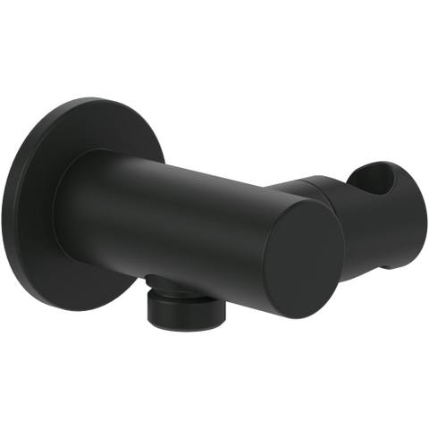 Villeroy & Boch Universal Showers handdouchehouder - voor wandmontage rond - mat zwart SW974398