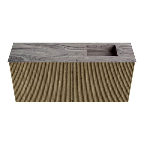 Mondiaz JOYA-DLUX 90cm toiletmeubel - kleur Dusk - Wastafel FAYE positie Rechts Zonder kraangat kleur Sombra. SW1426143