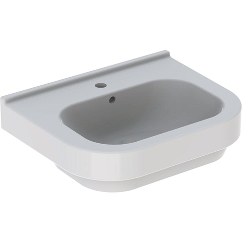 Geberit 300 Basic wastafel - 60cm - 1 kraangat - met overloop - wit SW417449
