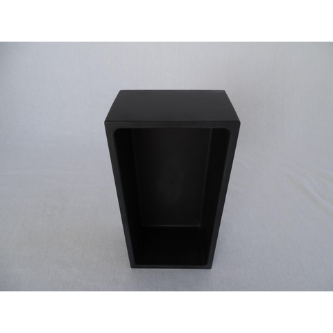 Crosstone by Arcqua Solid Alcove inbouwnis 30x15x10cm solid surface mat zwart TWEEDEKANS OUT9912