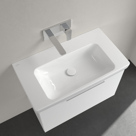 Villeroy & Boch Architectura wastafel - 80x44.5cm - zonder kraangat - zonder overloop - White Alpine (glans wit) SW1162271