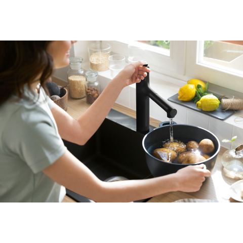 Hansgrohe Zesis m33 1 greeps keukenkraan - 640 uittrekbare. vuistdouche - 2jet - sbox lite - mat zwart SW971424