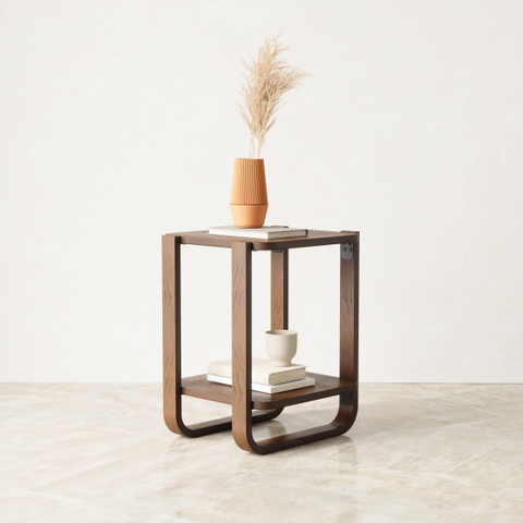 Umbra Bellwood bijzetmeubel 42x38x53cm Multiplex Gerijpt walnoothout SHOROOMMODEL SHOW23698