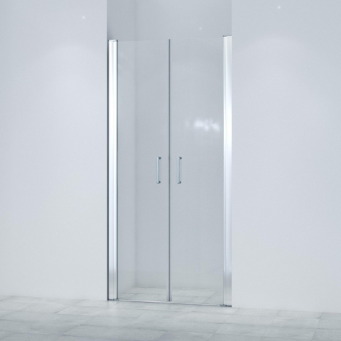 Marenza Neptune Pendeldeur - 90x200cm - 6mm veiligheidsglas - anti kalk - chroom SW208812